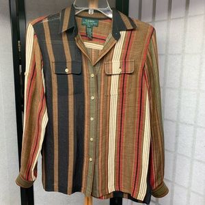 Silk/Linen Esrth tone blouse